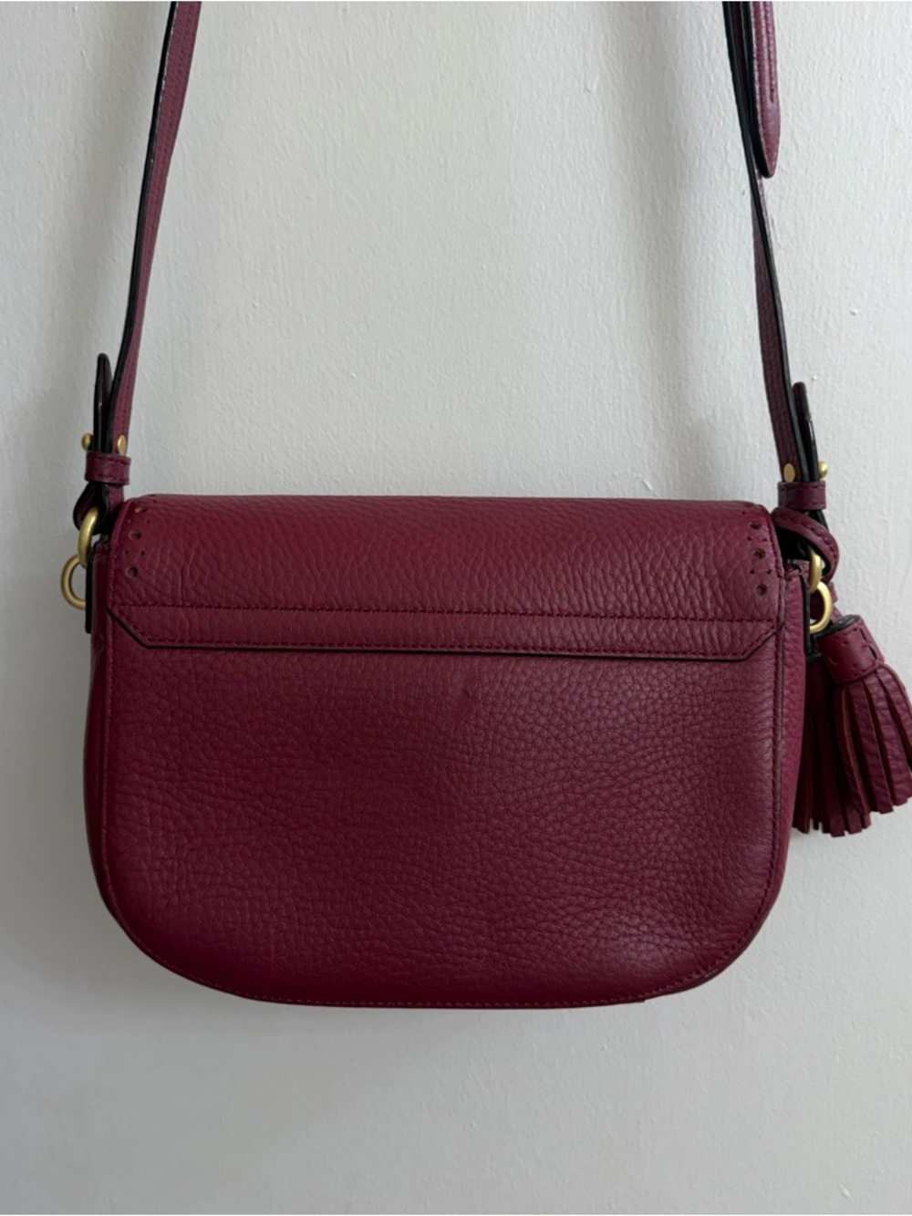 Kate Spade ♠️ Raspberry Tassel Purse - Picture 8 of 11